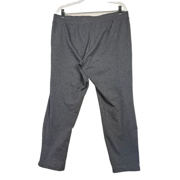 Eileen Fisher System Ankle Stretch Cotton Pants Gray Pull On Casual Size Large - Picture 2 of 7